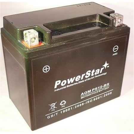 PowerStar PS12-BS-044 Suzuki Lt-250 Ef Replacement Atv Battery